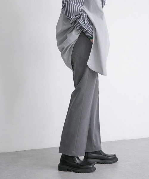 KBF（ケイビーエフ）の「フロントタックイージーパンツ（その他パンツ・レディース・グレー/ベージュ/ダークブラウン・ONE）」の18枚目の写真