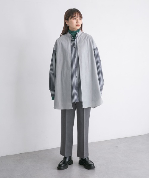 KBF（ケイビーエフ）の「フロントタックイージーパンツ（その他パンツ・レディース・グレー/ベージュ/ダークブラウン・ONE）」の20枚目の写真