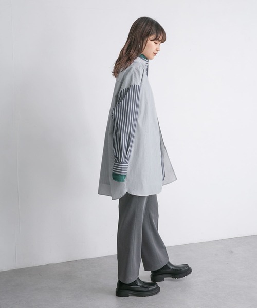 KBF（ケイビーエフ）の「フロントタックイージーパンツ（その他パンツ・レディース・グレー/ベージュ/ダークブラウン・ONE）」の21枚目の写真