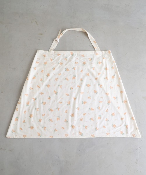 PUPPAPUPO（プッパプーポ）の「授乳ケープ ポーチ付き 【天竺ニット】×【ガーゼ】（授乳ケープ/授乳クッション・レディース・アイボリー/ベージュ/グリーン系その他/グレー/チャコール/ホワイト系その他/ベージュ系その他/ホワイト×ピンク・FREE）」の4枚目の写真