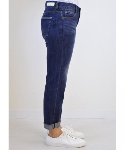 SHORE （ショア）の「SHORE プレミアムコットンボーイズテーパードパンツ（デニムパンツ・レディース・インディゴブルー/ライトインディゴブルー・LARGE/SMALL/MEDIUM）」の11枚目の写真