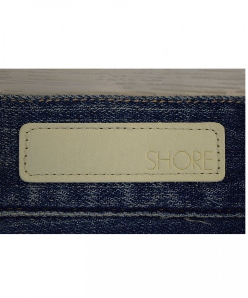 SHORE （ショア）の「SHORE プレミアムコットンボーイズテーパードパンツ（デニムパンツ・レディース・インディゴブルー/ライトインディゴブルー・LARGE/SMALL/MEDIUM）」の7枚目の写真