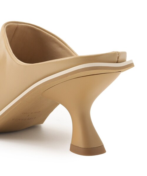 ESPERANZA(エスペランサ)の「◆スクエアトゥ変形ヒールミュール(サンダル・レディース・ベージュ/ブラック/パープル系・S/M/L/LL)」の9枚目の写真