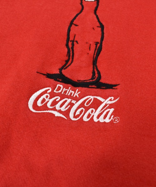 Coca Cola（コカコーラ）の「【ヴィンテージ古着】90's Coca Cola / コカ・コーラ 刺繍 スウェット USA製（スウェット・メンズ・レッド・X-LARGE）」の4枚目の写真