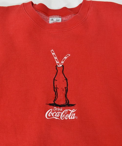 Coca Cola（コカコーラ）の「【ヴィンテージ古着】90's Coca Cola / コカ・コーラ 刺繍 スウェット USA製（スウェット・メンズ・レッド・X-LARGE）」の9枚目の写真