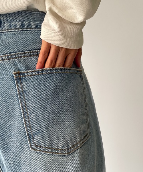 Elmar(エルマール)ルーズストレートデニムパンツ