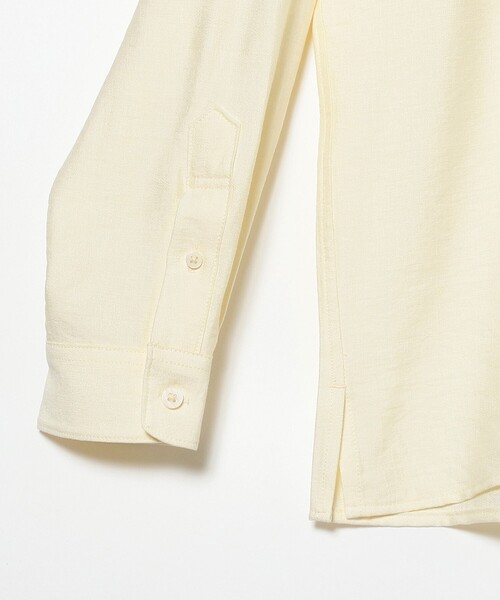 B:MING by BEAMS（ビーミングバイビームス）の「B:MING by BEAMS / リネンライク オープンカラー シャツ（シャツ/ブラウス・メンズ・ダークグリーン/ホワイト系その他6/チャコールグレー・X-LARGE/SMALL/LARGE/MEDIUM）」の9枚目の写真