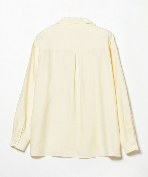 B:MING by BEAMS（ビーミングバイビームス）の「B:MING by BEAMS / リネンライク オープンカラー シャツ（シャツ/ブラウス・メンズ・ダークグリーン/ホワイト系その他6/チャコールグレー・X-LARGE/SMALL/LARGE/MEDIUM）」の10枚目の写真