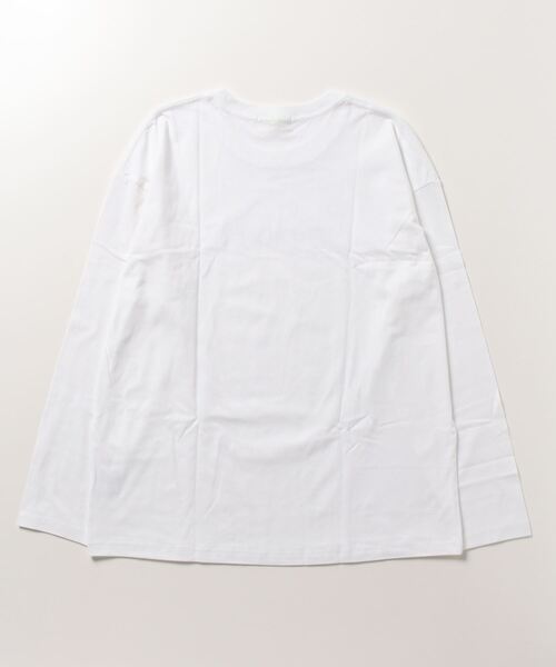 owndaily（オンデイリー）の「シンプルロゴロングTシャツ（Tシャツ/カットソー・レディース・ホワイト/ブラック・FREE）」の15枚目の写真