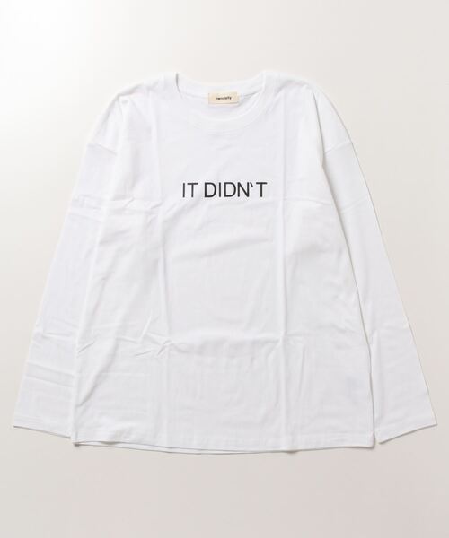 owndaily（オンデイリー）の「シンプルロゴロングTシャツ（Tシャツ/カットソー・レディース・ホワイト/ブラック・FREE）」の14枚目の写真