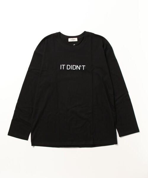 owndaily（オンデイリー）の「シンプルロゴロングTシャツ（Tシャツ/カットソー・レディース・ホワイト/ブラック・FREE）」の13枚目の写真