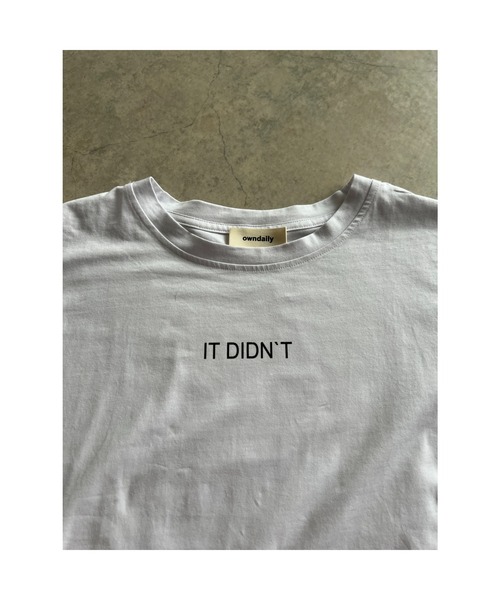 owndaily（オンデイリー）の「シンプルロゴロングTシャツ（Tシャツ/カットソー・レディース・ホワイト/ブラック・FREE）」の10枚目の写真