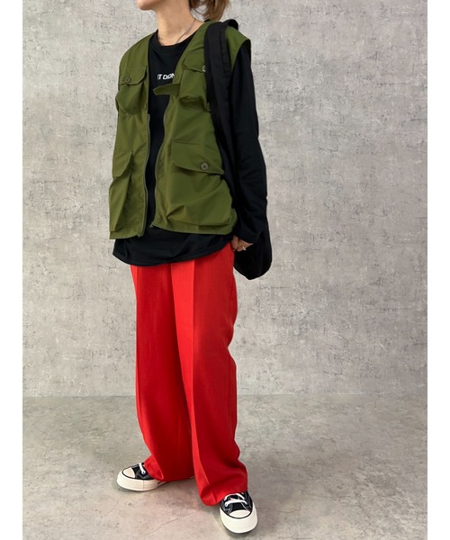 owndaily（オンデイリー）の「シンプルロゴロングTシャツ（Tシャツ/カットソー・レディース・ホワイト/ブラック・FREE）」の20枚目の写真