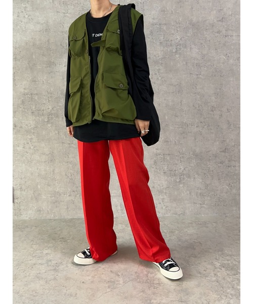 owndaily（オンデイリー）の「シンプルロゴロングTシャツ（Tシャツ/カットソー・レディース・ホワイト/ブラック・FREE）」の22枚目の写真