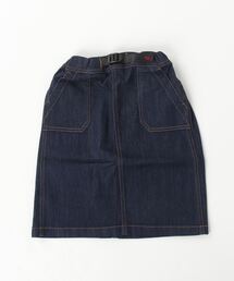 Gramicci（グラミチ）の「GRAMICCI/グラミチ　KIDS DENIM BAKER SKIRT キッズデニムベーカースカート　5301-DMJK（デニムスカート・キッズ）」