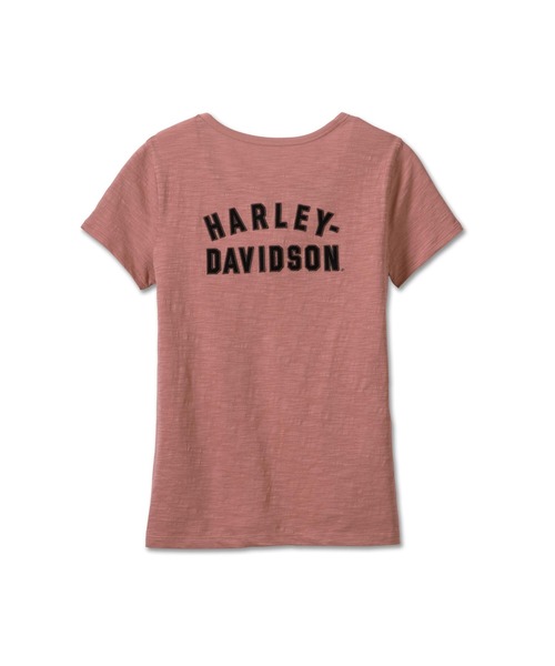Harley-Davidson（ハーレーダビッドソン）の「チャンピオンクラブスラブTシャツ（Tシャツ/カットソー・レディース・レッド系その他・SMALL/MEDIUM/LARGE/X-LARGE/X-SMALL）」の2枚目の写真