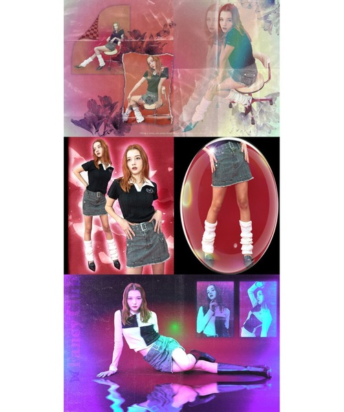 FANCY CLUB(ファンシークラブ)の「A'GEM/9 × .kom『 FANCY CLUB/ファンシークラブ』BAY LEAF CROP COLLAR TEE/ベイリーフクロップ ティー(Tシャツ/カットソー・レディース・グレー/ブラック・FREE)」の21枚目の写真