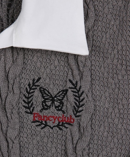 FANCY CLUB(ファンシークラブ)の「A'GEM/9 × .kom『 FANCY CLUB/ファンシークラブ』BAY LEAF CROP COLLAR TEE/ベイリーフクロップ ティー(Tシャツ/カットソー・レディース・グレー/ブラック・FREE)」の19枚目の写真