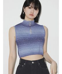 EMODA | グラデーションハーフジップタンクトップ(タンクトップ)