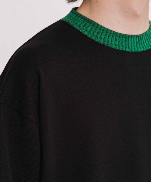 UNITED TOKYO（ユナイテッドトウキョウ）の「ステッチリブボーダーニット（ニット/セーター・メンズ・アイボリー/ブラック・1/2）」の20枚目の写真