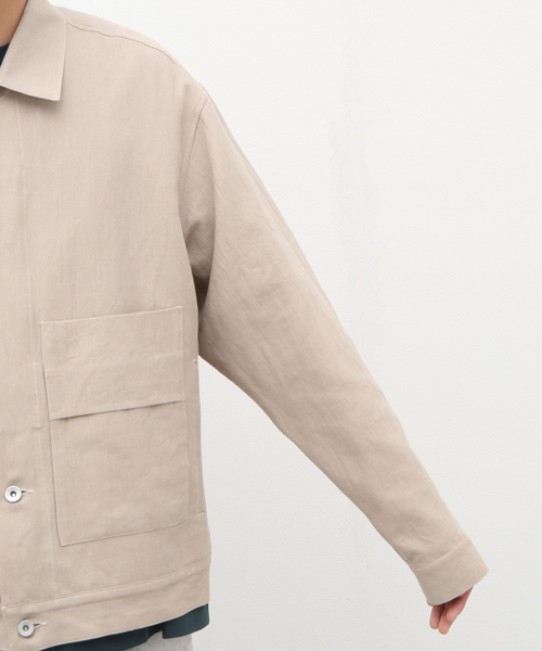 POLYPLOID(ポリプロイド)の「【POLYPLOID / ポリプロイド】J-JACKET C WASHI/C(その他アウター・メンズ・ブラック/ベージュ・3/2)」の9枚目の写真