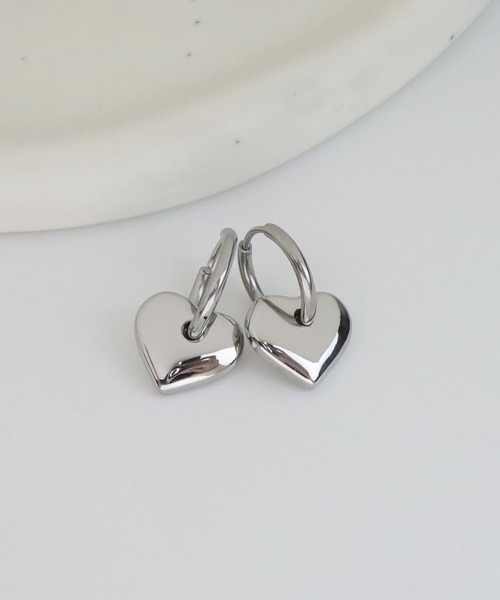 blackdia ocean（ブラックダイヤオーシャン）の「blackdia ocean 2WAYハートピアス（ピアス（両耳用）・レディース・ピンクゴールド/ゴールド/シルバー・FREE）」の13枚目の写真