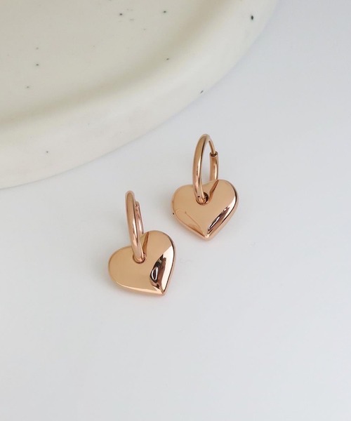 blackdia ocean（ブラックダイヤオーシャン）の「blackdia ocean 2WAYハートピアス（ピアス（両耳用）・レディース・ピンクゴールド/ゴールド/シルバー・FREE）」の11枚目の写真