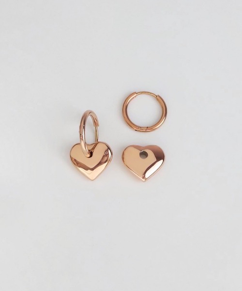 blackdia ocean（ブラックダイヤオーシャン）の「blackdia ocean 2WAYハートピアス（ピアス（両耳用）・レディース・ピンクゴールド/ゴールド/シルバー・FREE）」の18枚目の写真