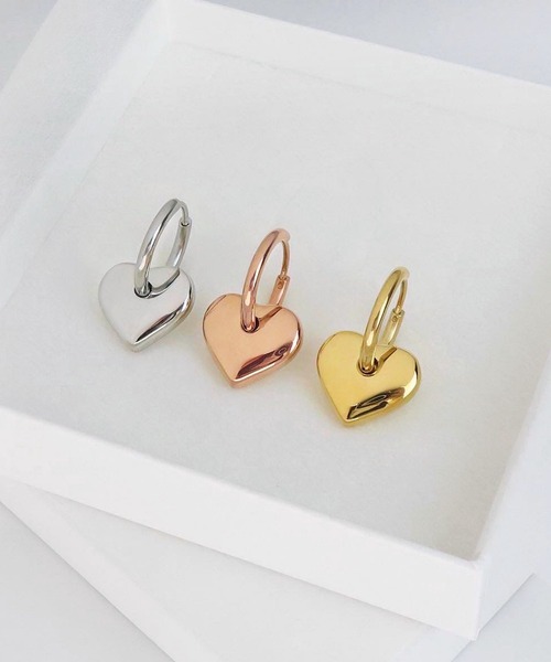 blackdia ocean（ブラックダイヤオーシャン）の「blackdia ocean 2WAYハートピアス（ピアス（両耳用）・レディース・ピンクゴールド/ゴールド/シルバー・FREE）」の19枚目の写真