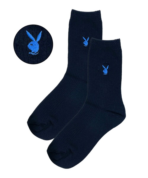 PLAYBOY(プレイボーイ)の「PLAYBOY/プレイボーイ ソックス スクールソックス 18cm丈 クルーソックス 通学用 学生用 靴下(ソックス/靴下・レディース・ブルー系その他2/ブルー系その他3/ブルー系その他4/ブラック系その他/ブルー系その他・23-25cm)」の5枚目の写真