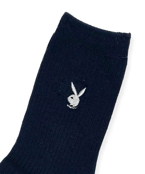 PLAYBOY(プレイボーイ)の「PLAYBOY/プレイボーイ ソックス スクールソックス 18cm丈 クルーソックス 通学用 学生用 靴下(ソックス/靴下・レディース・ブルー系その他2/ブルー系その他3/ブルー系その他4/ブラック系その他/ブルー系その他・23-25cm)」の6枚目の写真