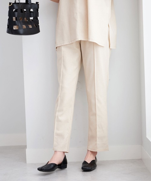 CHAN ME(チャンミ)の「麻レーヨンセットアップ(セットアップ・レディース・ブラック/ベージュ系その他・MEDIUM/LARGE)」の9枚目の写真