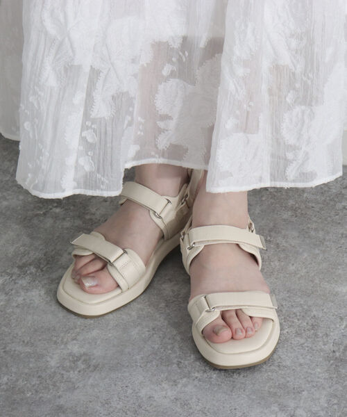 【PANIER/パニエ】ベルクロ2バンドサンダル