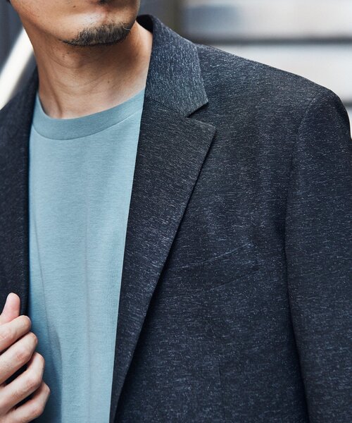 EDIFICE（エディフィス）の「"高通気＆シワ防止機能" カラミ メッシュ 2ボタン ジャケット【セットアップ着用可】（テーラードジャケット・メンズ・ブラック/ベージュ/カーキ/ネイビー・SMALL/MEDIUM/LARGE/X-LARGE）」の19枚目の写真