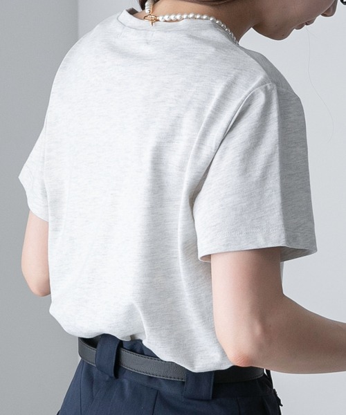 BONLECILL（ボンルシール）の「フレンチネームロゴプリント 半袖Tシャツ（Tシャツ/カットソー・レディース・レッド/オートミール/チャコールグレー/オフホワイト・FREE）」の15枚目の写真