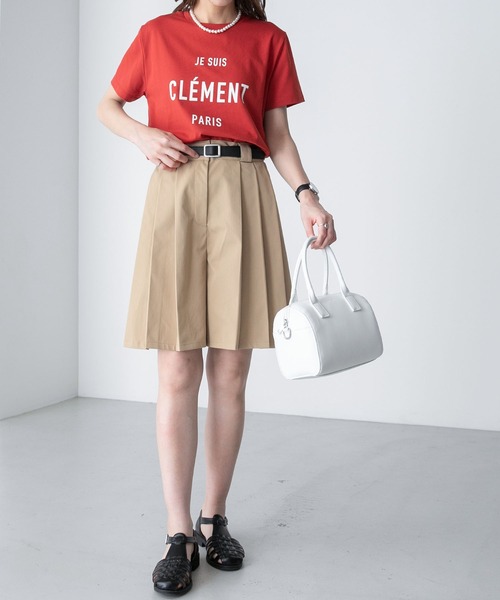 BONLECILL（ボンルシール）の「フレンチネームロゴプリント 半袖Tシャツ（Tシャツ/カットソー・レディース・レッド/オートミール/チャコールグレー/オフホワイト・FREE）」の21枚目の写真