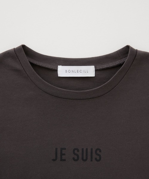 BONLECILL（ボンルシール）の「フレンチネームロゴプリント 半袖Tシャツ（Tシャツ/カットソー・レディース・レッド/オートミール/チャコールグレー/オフホワイト・FREE）」の17枚目の写真