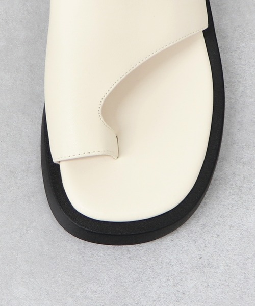 NICAL(ニカル)の「【本革】【NICAL】甲深トングデザインサンダル/34205(サンダル・レディース・ブラック/ベージュ/ホワイト・M/L/LL/S)」の8枚目の写真