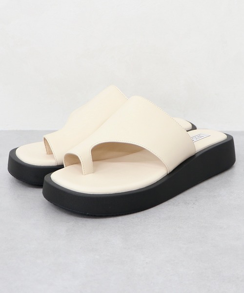 NICAL(ニカル)の「【本革】【NICAL】甲深トングデザインサンダル/34205(サンダル・レディース・ブラック/ベージュ/ホワイト・M/L/LL/S)」の14枚目の写真