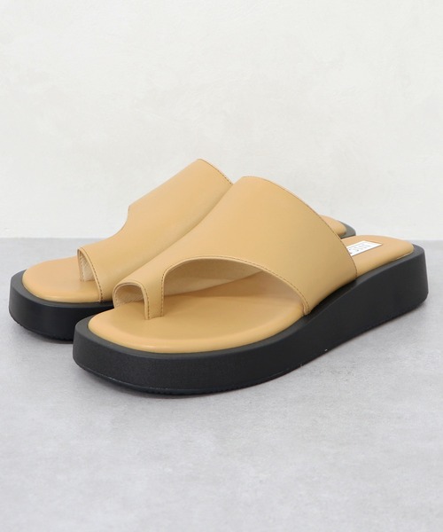 NICAL(ニカル)の「【本革】【NICAL】甲深トングデザインサンダル/34205(サンダル・レディース・ブラック/ベージュ/ホワイト・M/L/LL/S)」の7枚目の写真