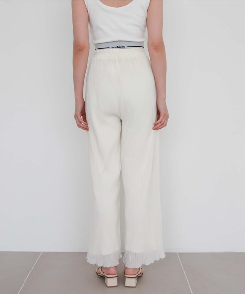 archives(アルシーヴ)の「シフォンプリーツストレートパンツ(その他パンツ・レディース・グリーン/アイボリー/ピンク/ブラック・MEDIUM)」の14枚目の写真