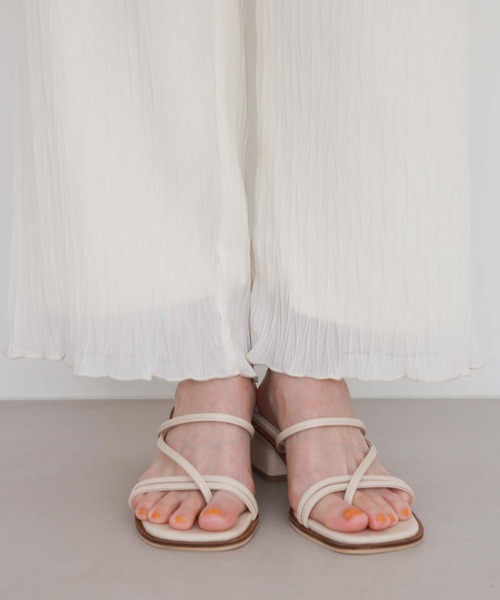 archives(アルシーヴ)の「シフォンプリーツストレートパンツ(その他パンツ・レディース・グリーン/アイボリー/ピンク/ブラック・MEDIUM)」の20枚目の写真