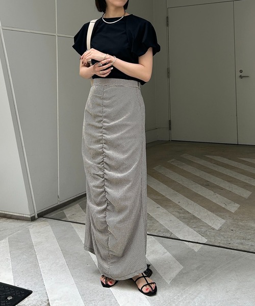 CAPRICIEUX LE'MAGE（カプリシューレマージュ）の「バルーンTシャツ（Tシャツ/カットソー・レディース・ホワイト/ブラック/グレー・FREE）」の10枚目の写真