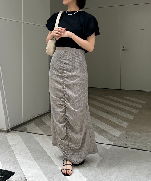 CAPRICIEUX LE'MAGE（カプリシューレマージュ）の「バルーンTシャツ（Tシャツ/カットソー・レディース・ホワイト/ブラック/グレー・FREE）」の11枚目の写真