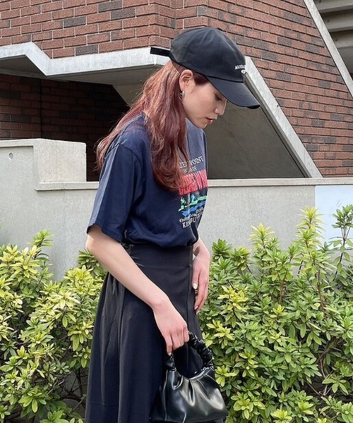 Eglly(エグリー)の「GEORGE W BUSH TSH(Tシャツ/カットソー・レディース・ネイビー/ベージュ/ホワイト・FREE)」の9枚目の写真