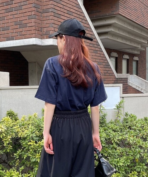 Eglly(エグリー)の「GEORGE W BUSH TSH(Tシャツ/カットソー・レディース・ネイビー/ベージュ/ホワイト・FREE)」の17枚目の写真