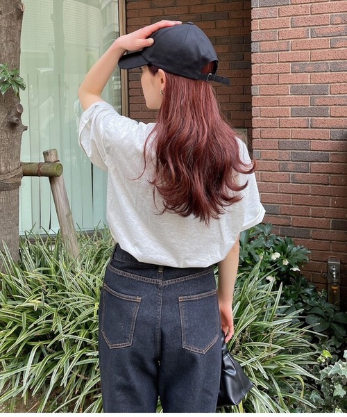 Eglly(エグリー)の「GEORGE W BUSH TSH(Tシャツ/カットソー・レディース・ネイビー/ベージュ/ホワイト・FREE)」の16枚目の写真