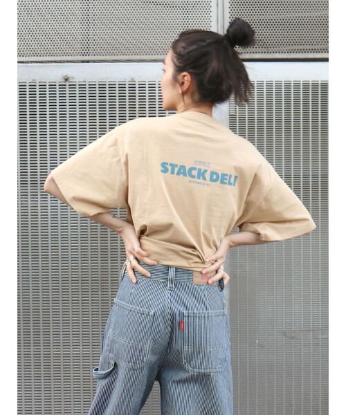 Ungrid（アングリッド）の「カラーロゴベアモチーフTee（Tシャツ/カットソー・レディース・オフホワイト/ピンク/ベージュ/グリーン・FREE）」の12枚目の写真