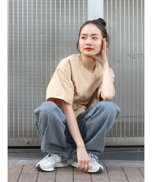 Ungrid（アングリッド）の「カラーロゴベアモチーフTee（Tシャツ/カットソー・レディース・オフホワイト/ピンク/ベージュ/グリーン・FREE）」の18枚目の写真