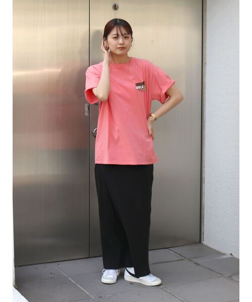 Ungrid（アングリッド）の「カラーロゴベアモチーフTee（Tシャツ/カットソー・レディース・オフホワイト/ピンク/ベージュ/グリーン・FREE）」の8枚目の写真